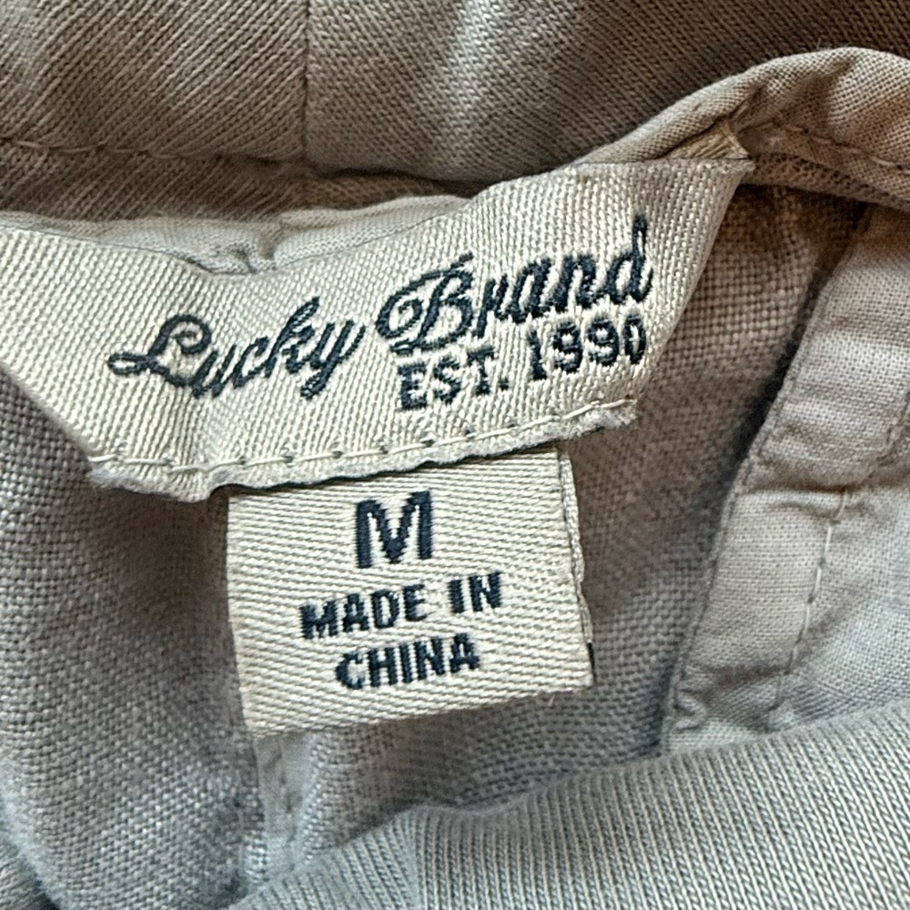 Lucky Brand 🍀 Linen Drawstring Pants (M) - Picture 3 of 8